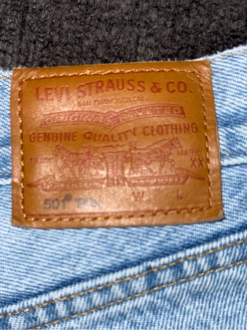 Levi’s Premium 501 ’90s Panel Jeans Light Wash Straight Leg W23 L30 - Picture 7 of 13